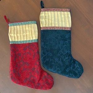 Decorative Christmas Stockings (set of 2)